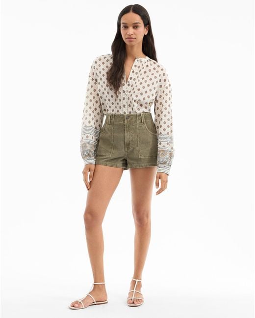 Veronica Beard Green Sally Corduroy Short