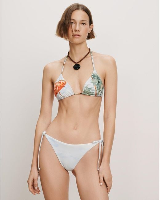 Veronica Beard Natural Solara Bikini Top