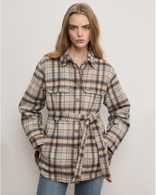 Veronica Beard Multicolor Mikaela Belted Shacket