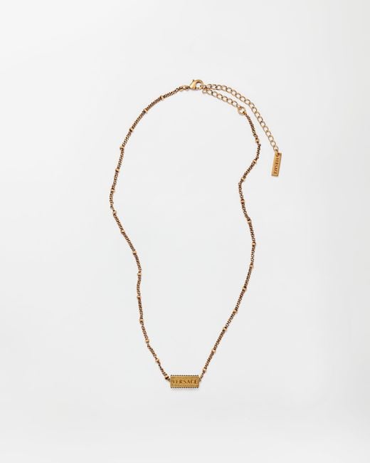 Versace White Axis Chain Necklace for men
