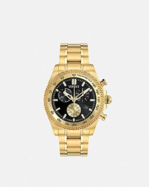 Reloj Chrono X Versace de hombre de color Metallic