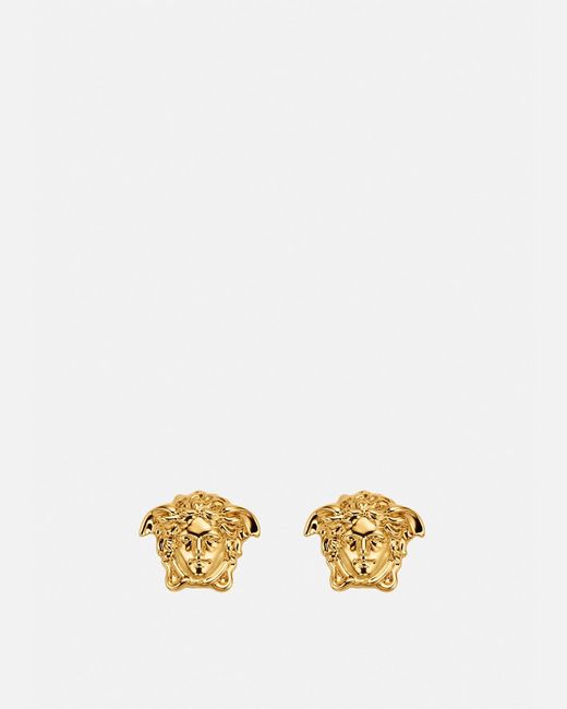 Orecchini A Bottone La Medusa di Versace in Metallic