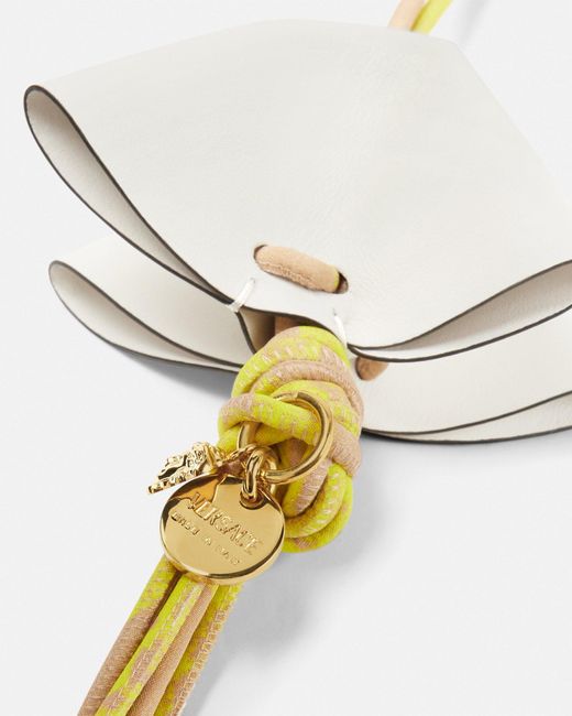 Versace White Medusa Leather Charm