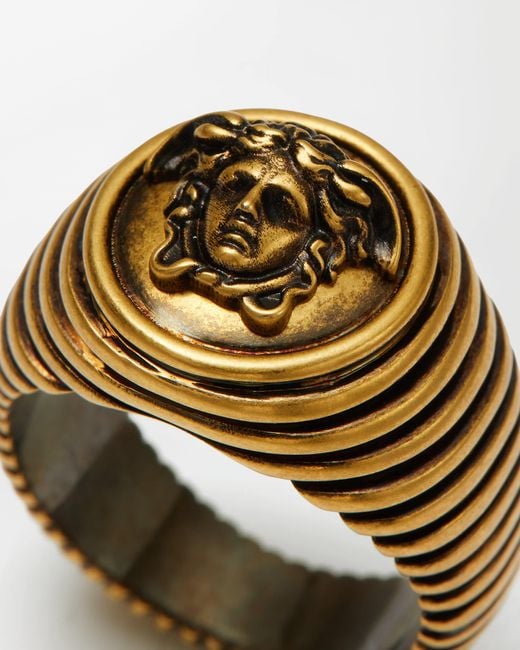 Versace Metallic Medusa Ring