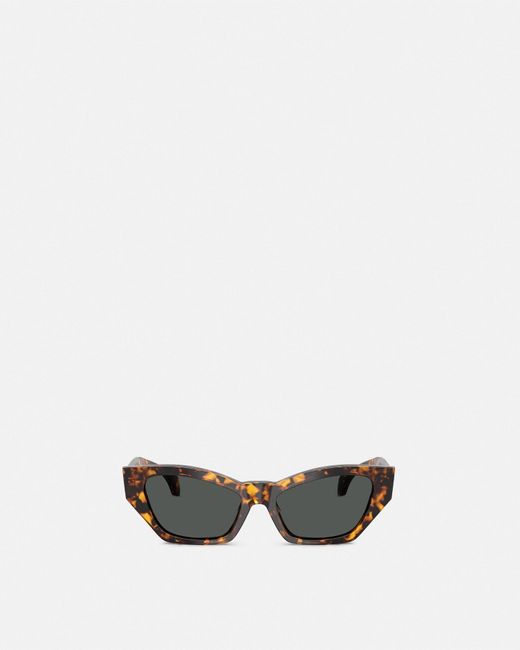 Versace White Signature Cat-Eye Sunglasses