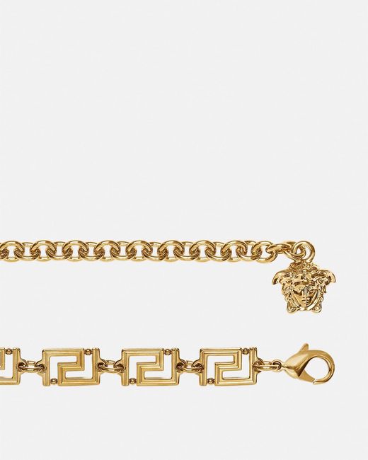 Greca Goddess Cinturón Con Cadena, 1,5 Cm Versace de color Natural