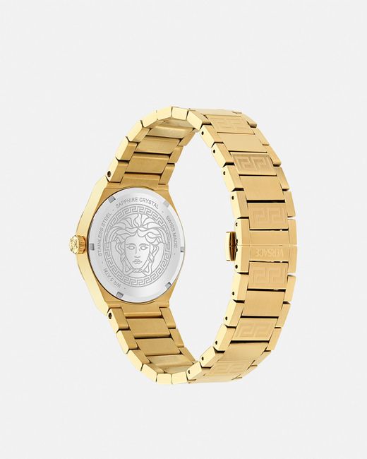 Reloj V-Auria Versace de hombre de color Metallic