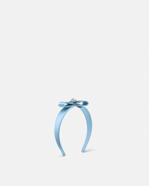 Versace Blue Gianni Ribbon Headband
