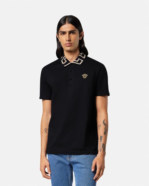 Polo Shirts Versace pour homme en coloris Black