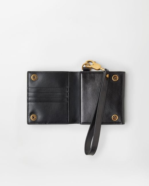 Versace Black Roomy Leather Wallet