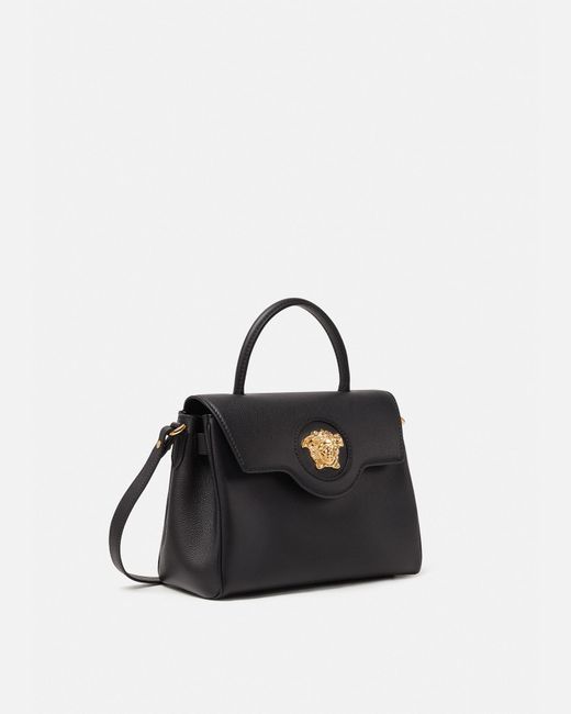 Versace La Medusa Handbag in Black | Lyst