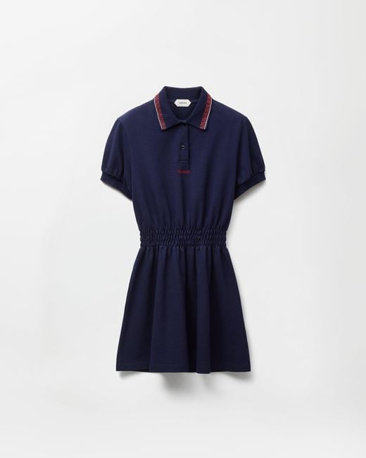 Miniabito Polo di Versace in Blue