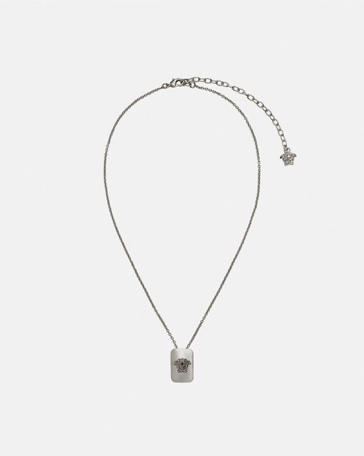 Versace Blue Medusa Necklace for men