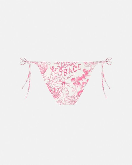Versace Pink Underwater Barocco Bikini Bottoms