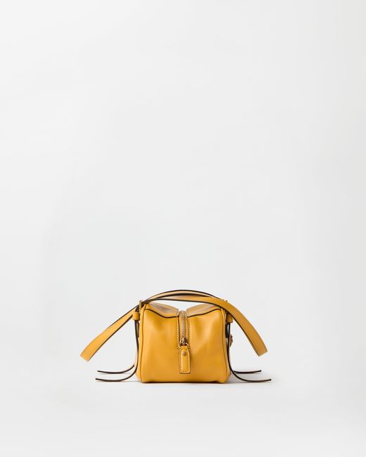 Emblème Borsa Bowling di Versace in Yellow