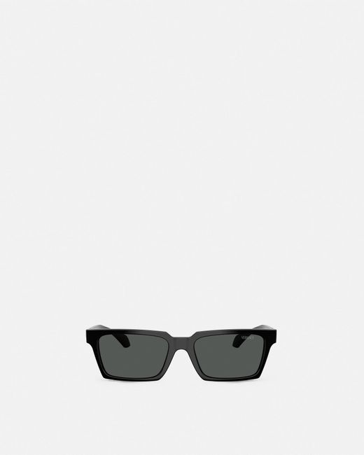 Versace White Avanti Rectangular Sunglasses for men
