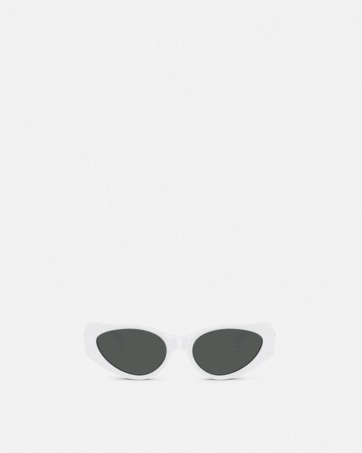 Versace White Medusa Legend Cat-eye Sunglasses