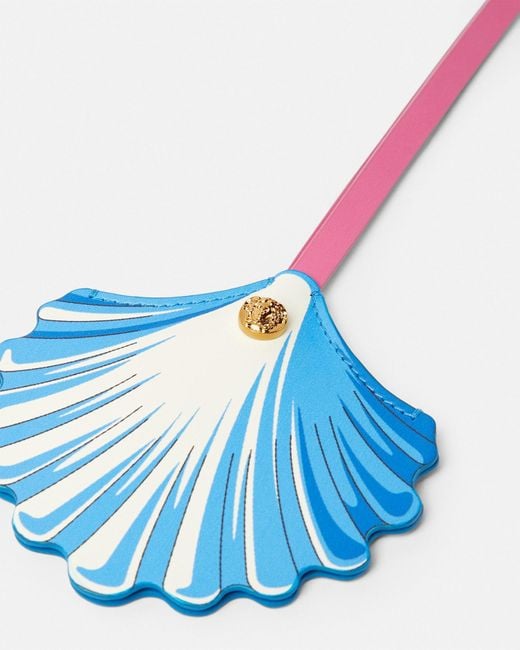 Versace Blue Seashell Leather Charm