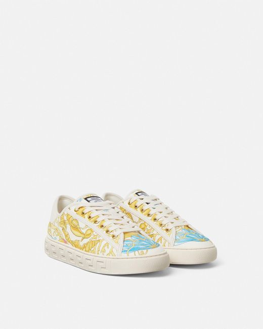 Versace Natural Underwater Barocco Greca Sneakers