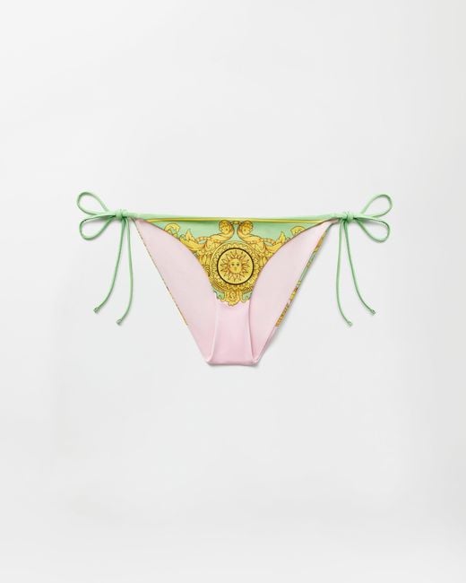 Versace Multicolor Printed Bikini Bottoms