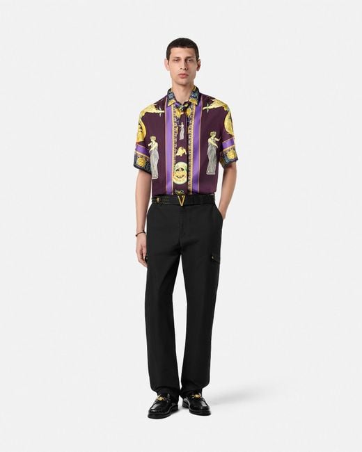 Camicia di Versace in Multicolor da Uomo