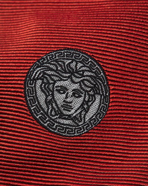 Versace White Jacquard Silk Tie for men