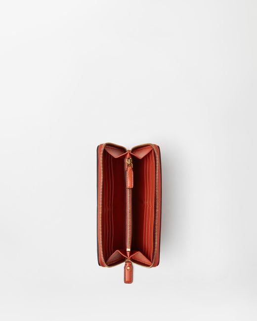 Versace Red Emblème Leather Wallet