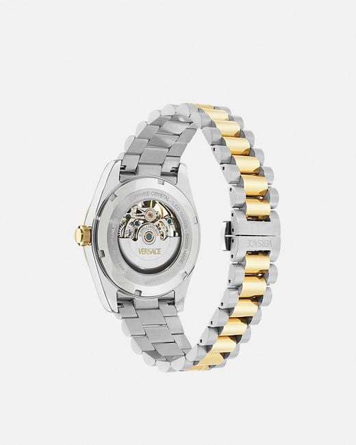 Versace White Millenyium Automatic Skeleton Watch for men