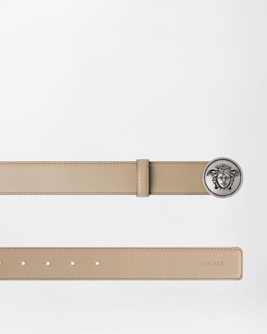Versace Natural Leather Belt 3.5 Cm