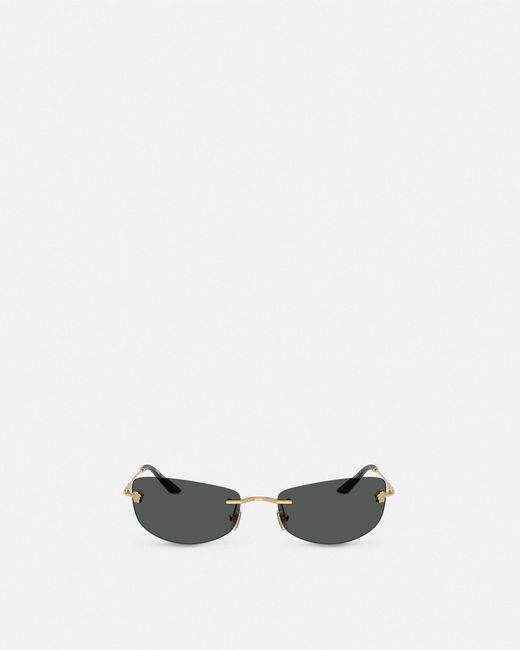 Versace White Lunettes De Soleil Runway for men
