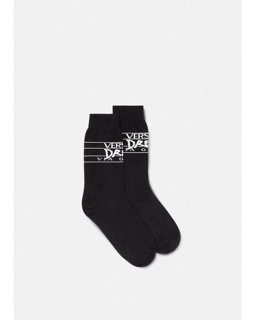 Versace Black Dream Logo Socks