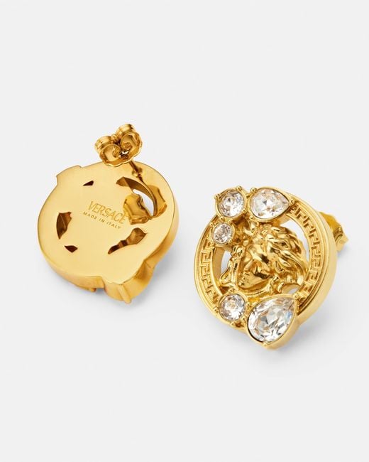 Versace Metallic Medusa '95 Crystal Earrings