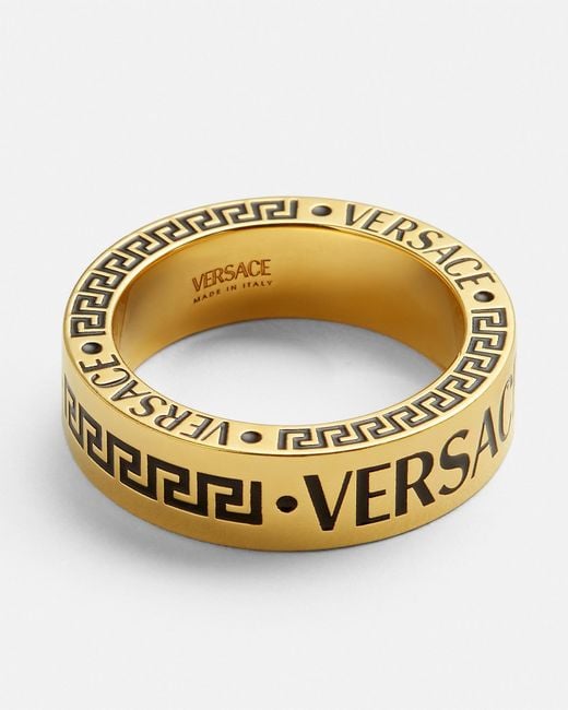 Versace Metallic Ring for men