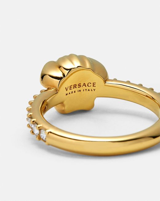 Versace Metallic La Medusa Crystal Ring