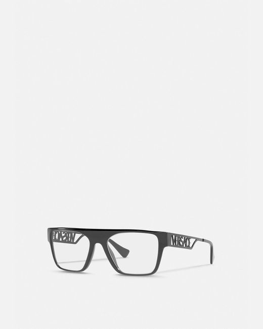 Versace White 90s Vintage Logo Optical Glasses for men