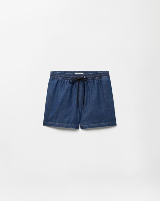 Versace Blue Chambray Denim Shorts