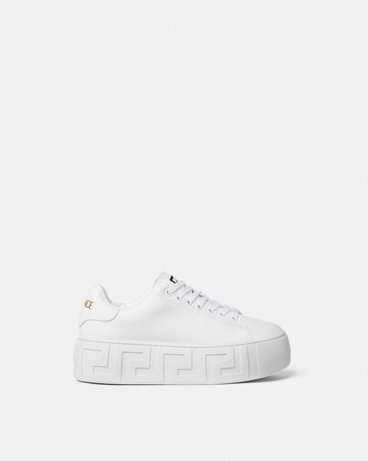 La Greca Zapatillas Con Plataforma Versace de color White