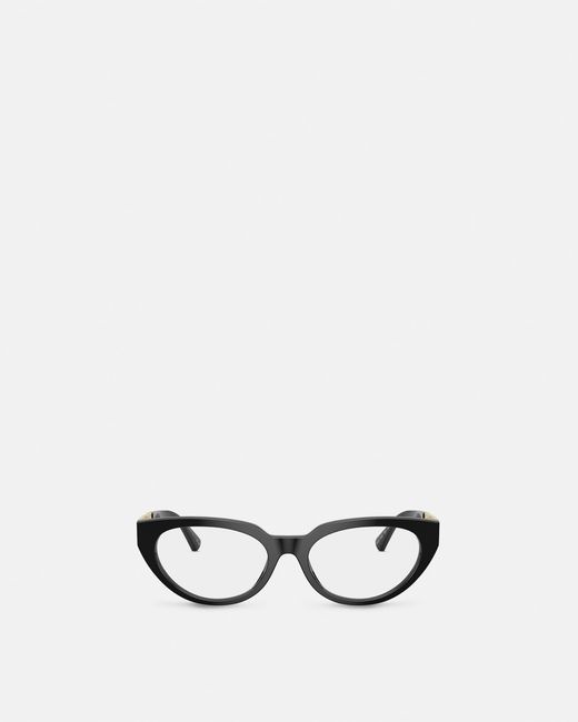 Occhiali Cat-Eye Greca di Versace in White
