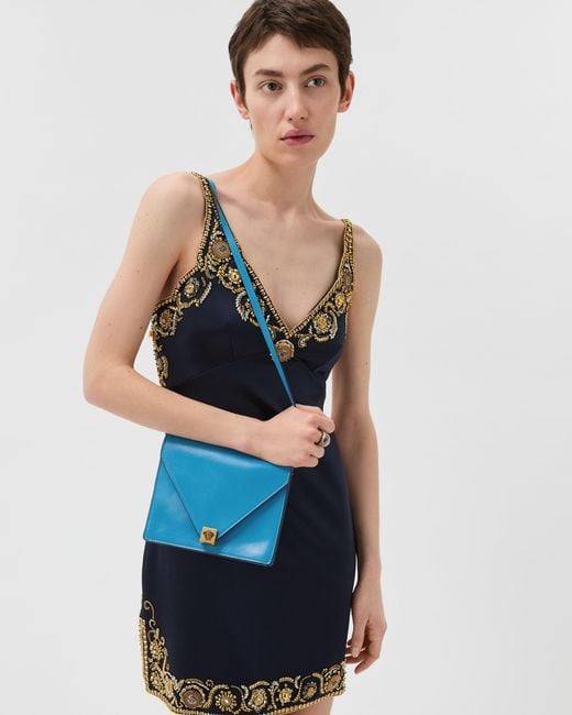 Severine Mini Borsa di Versace in Blue