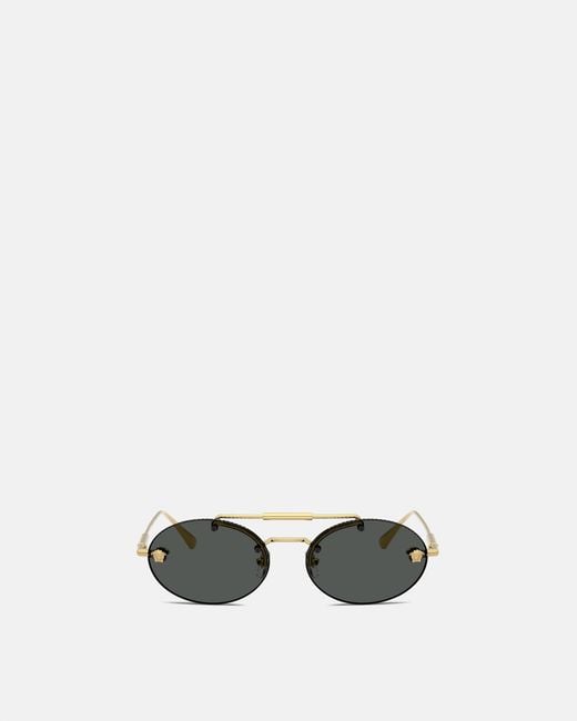 Versace White Medusa Light Sunglasses