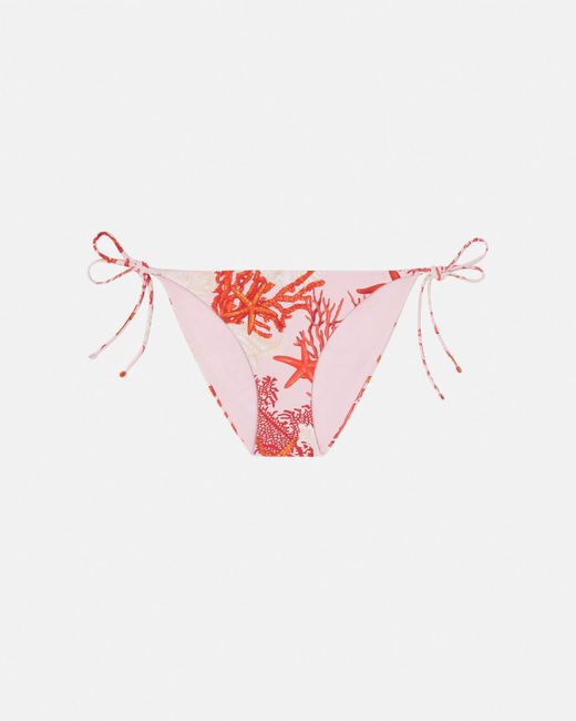 Versace Pink Barocco Sea Bikini Bottoms
