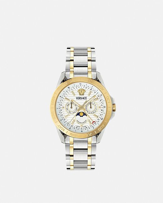 Versace Metallic V-Galaxy Moonphase Watch for men