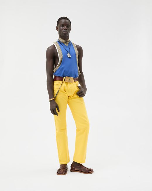 Straight Jeans Versace de hombre de color Yellow