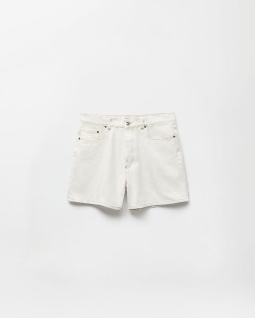 Versace White Denim Shorts for men