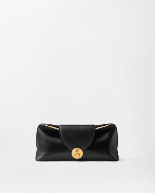 Versace White Vivian Nappa Clutch
