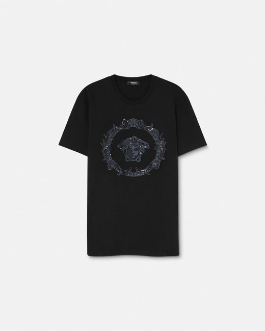 Versace Black Medusa Cartouche T-shirt for men