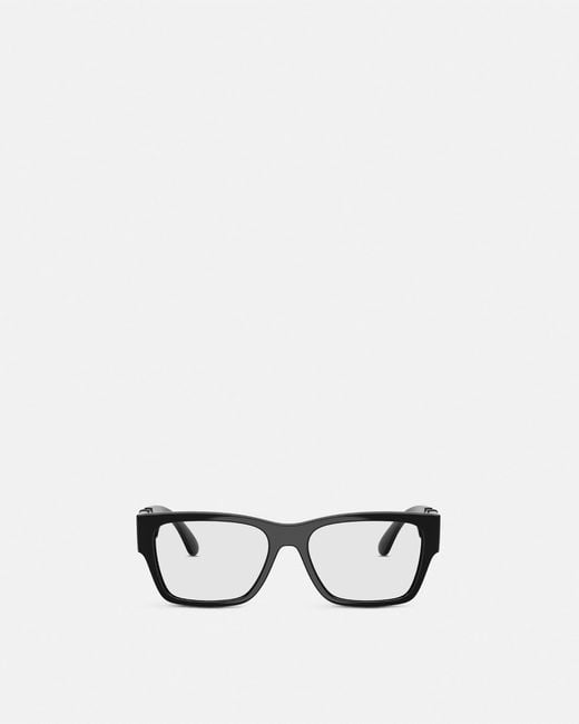 Versace White Lunettes Medusa Biggie for men