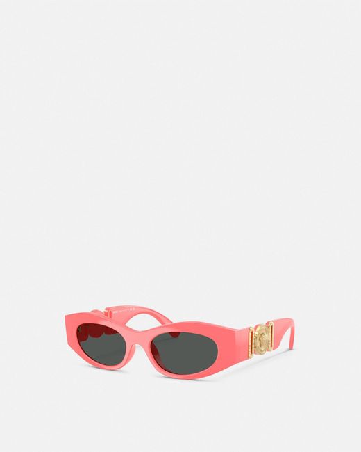 Versace Pink Medusa Biggie Cat-Eye Sunglasses