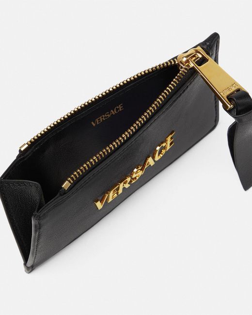 Versace White Tag Nappa Card Holder