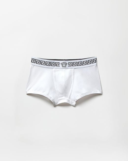 Versace Gray Cotton-Jersey Trunks for men